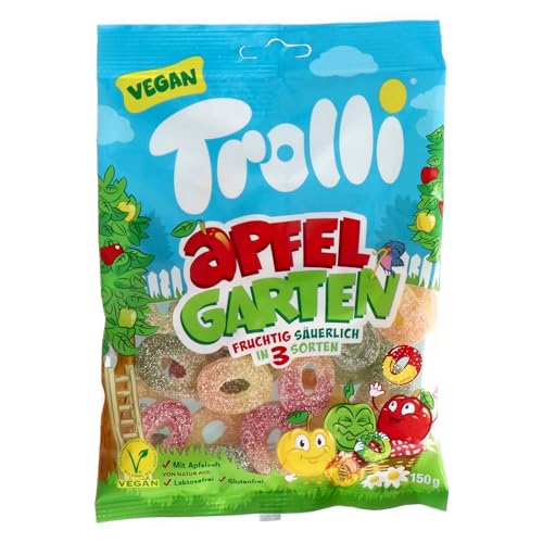 trolli apfelgarten gummibärchen 150 g fruchtige süßigkeiten in verschiedenen sorten