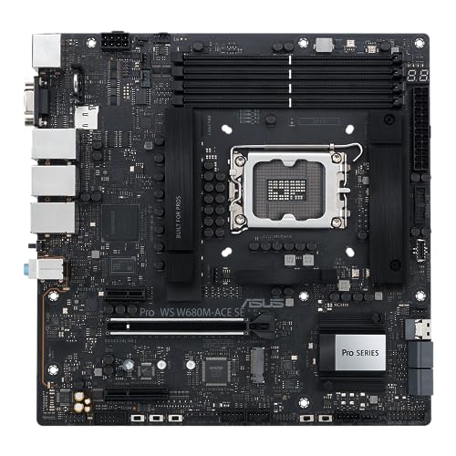 asus pro ws w680m-ace se mainboard mit intel, thunderbolt, slim sas, on-board