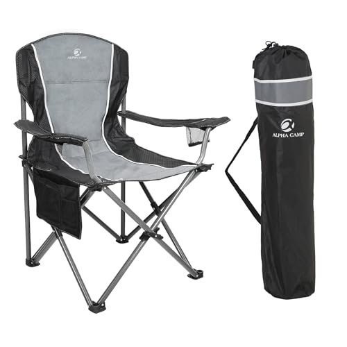 let's camp faltstuhl campingstuhl anglerstuhl mit getränkehalter und tragetasche bis 160 kg