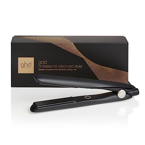 ghd gold haarglätter, professioneller lockenstab für waves und glätten, schwarz