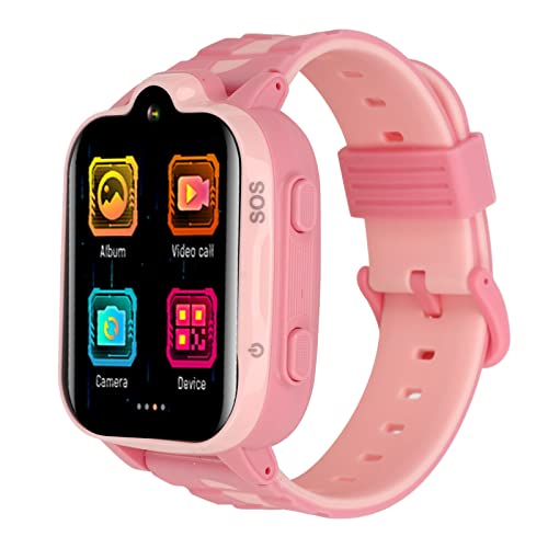 4G kinder-smartwatch riToEasysports mit gps, wasserdicht, videoanruf, rosa