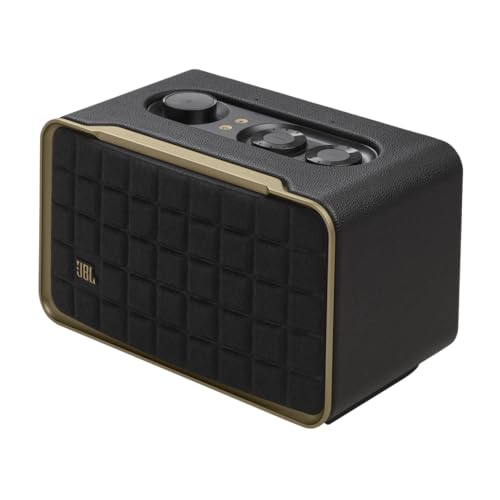 jbl authentics 200 smart home lautsprecher, retro bluetooth box mit google assistant, alexa