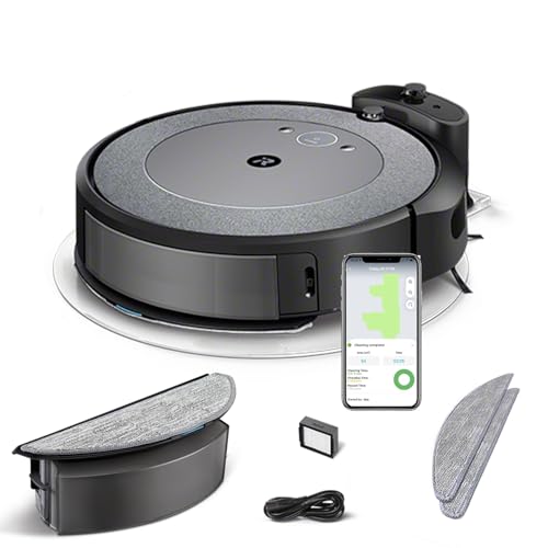 iRobot Roomba i5 (i5172) Saug- und Wischroboter, WiFi, intelligente Navigation, kompatibel mit Sprachassistenten