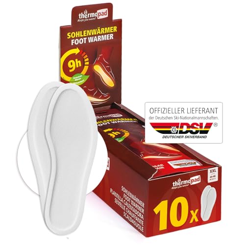 Produktbild: THERMOPAD Sohlenwärmer - Wärmepads 5, 10, 30 Paar, 9 Stunden Wärme, XXL Größe