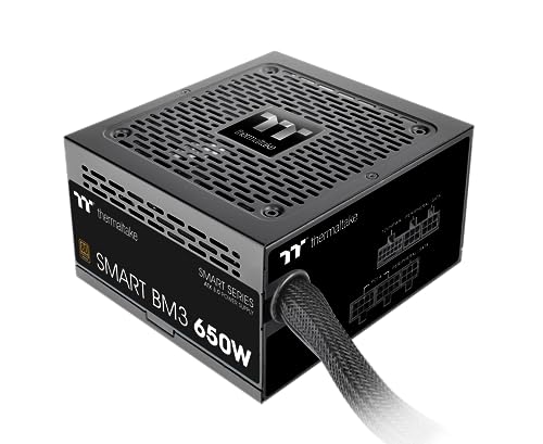 thermaltake smart bm3 650w atx 3.0 netzteil, 80 plus bronze, teilmodular