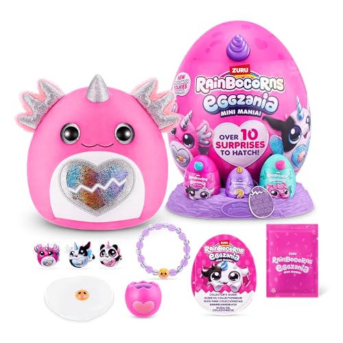rainbocorns axolotl eggzania mini mania von zuru, spielzeug figur