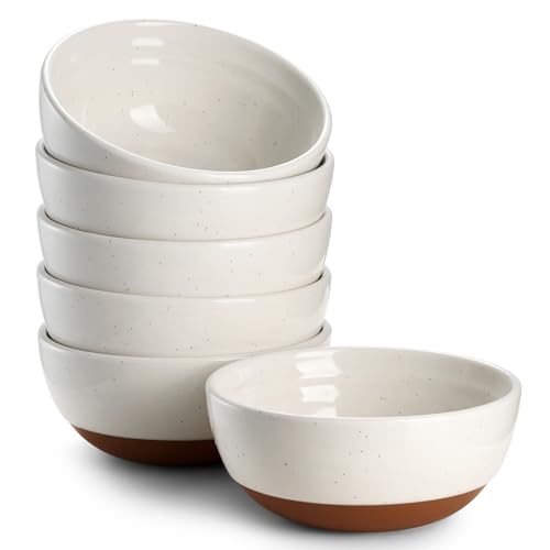 dowan ceramic bowl set 6er schüssel 270 ml porzellan für müsli und tapas alabasterweiß