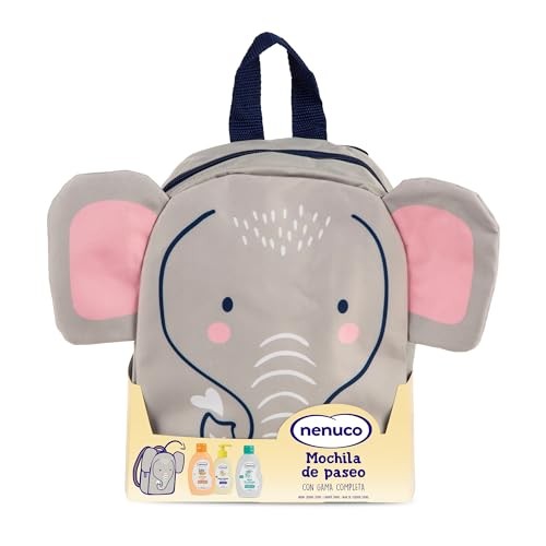 Nenuco Baby-Rucksack Elefantenmotiv mit Seife und Shampoo 3 x 200 ml