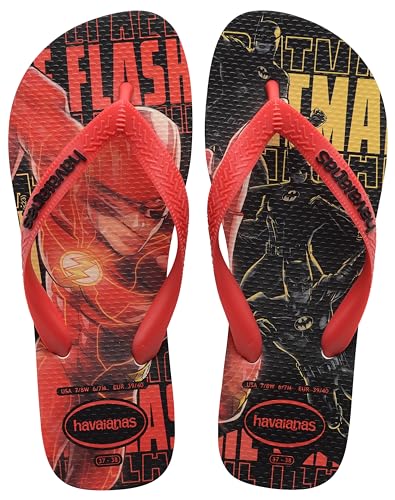 havaianas flip flops herois dc für männer, weiß, rot, schwarz, größe 4.5/5 uk