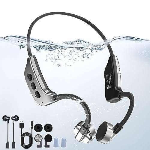 knochenschall kopfhörer bluetooth 5.3 wasserdicht für schwimmen und sport HONGNIX 32G