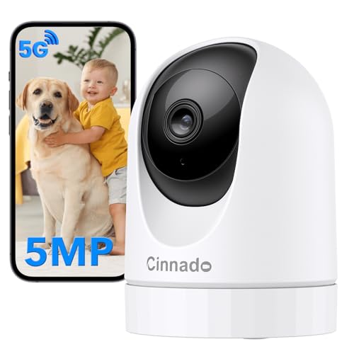 cinnado 2K babyphone kamera, indoor hundekamera, 360 grad wlan, nachtsicht, komplett mit app