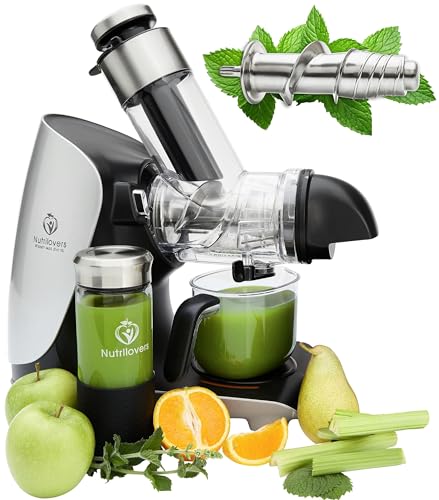 green-press edelstahl slow juicer, entsafter für sellerie, weizengras, kräuter