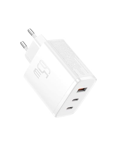 baseus gaN5 cube pro ladegerät 65W 2x usb-c 1x usb-a pd qc 3.0