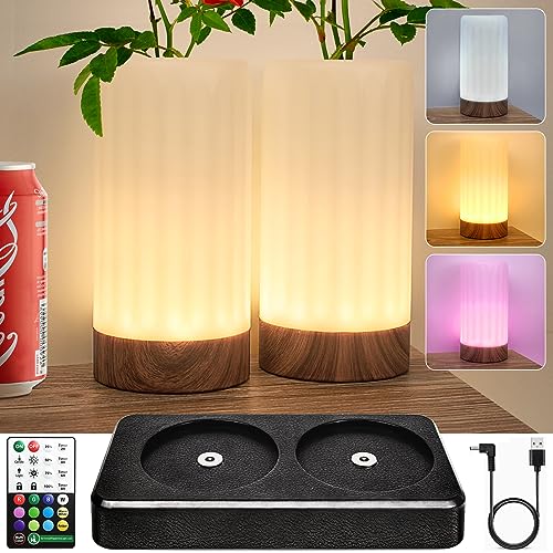 Produktbild: hl nachtlampe set 2 dimmbar led tischlampe 12 farben 4 modi wasserdicht für kinderzimmer