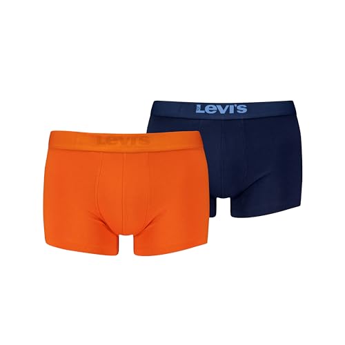 levis herren trunk unterwäsche orange navy gr. m