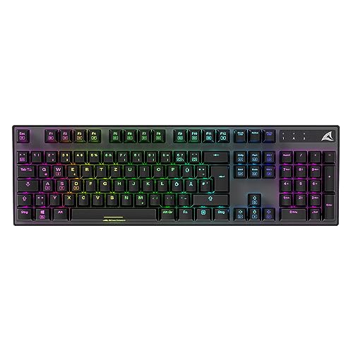 mechanische gaming-tastatur sharkoon skiller sgk20, huano red switches, rgb, 105 tasten