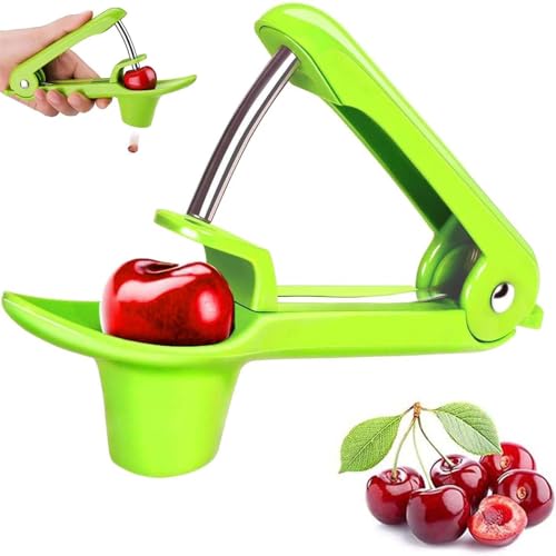 kirschentkerner, kirschkernentferner für kirschen und marmelade, grün