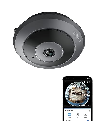 reolink 6mp 360 fisheye kamera, wlan innenkamera für sicherheit, nachtaufnahme, 2-wege-audio