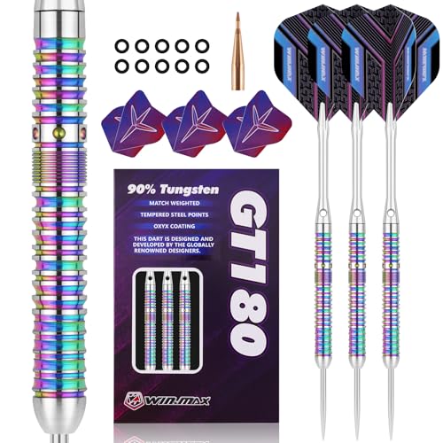 dartpfeile 90% tungsten win.max 3 stück metallspitze 18-28 gramm stahl darts