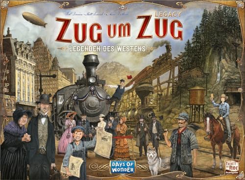 zug um zug legacy, legenden des westens - strategisches brettspiel
