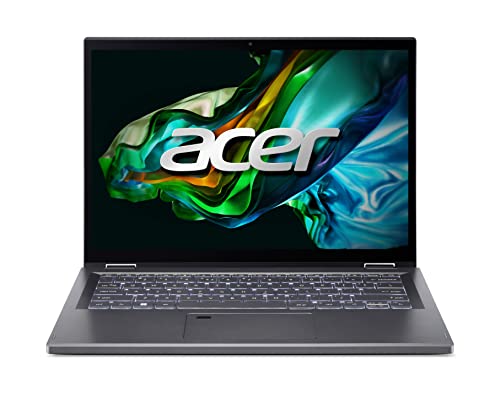 acer aspire 5 spin convertible notebook 14" touch-display intel core i7 16 gb ram 512 gb ssd grau