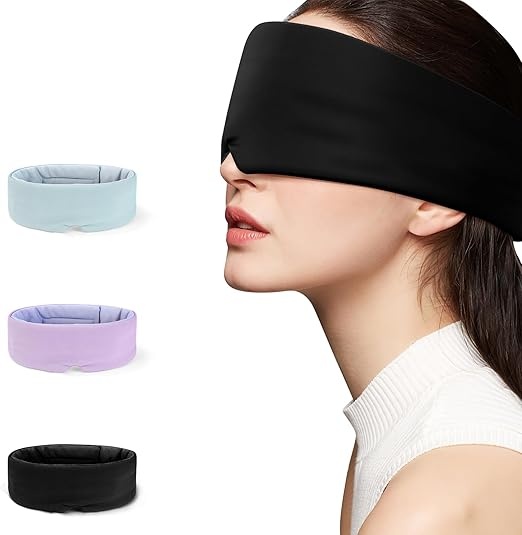 aosun schlafmaske für frauen und herren, atmungsaktive und lichtblockierende augenmaske