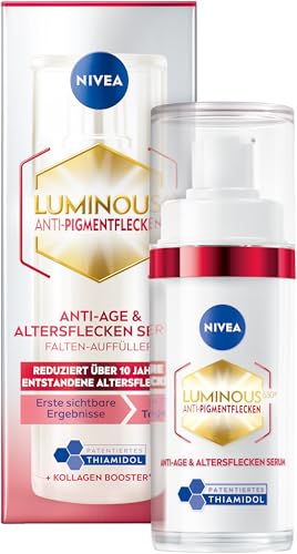 nivea anti-age serum mit thiamidol, hyaluronsäure und kollagen für reife haut, 30 ml