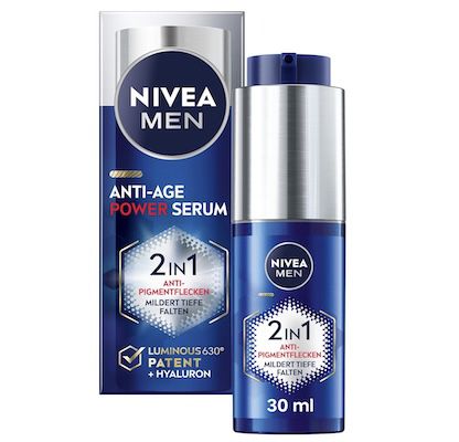 NIVEA MEN anti-age power serum mit hyaluron gegen alters- und pigmentflecken 30 ml