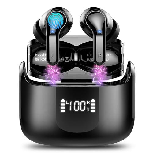 bluetooth 5.3 kopfhörer, kabellose in-ear kopfhörer mit noise cancelling, usb-c, 40h batterielaufzeit, ipx7 wasserdicht
