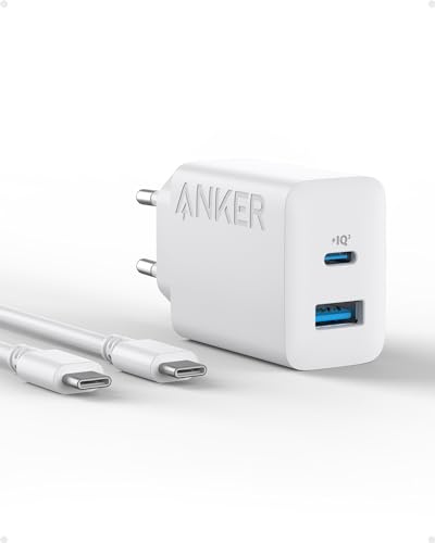 anker 20w usb c netzteil für iphone 15, ipad und mehr mit 150cm kabel