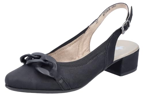 Rieker halbschuhe damen schwarz 47068 gr. 39 europäische größe