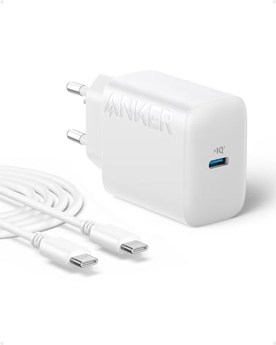 Erleben Sie schnelles Laden mit dem Anker 20W USB-C Ladegerät. Ideal für iPhone 15 und iPad Pro  inklusive 150cm USB-C Kabel für mehr Flexibilität.