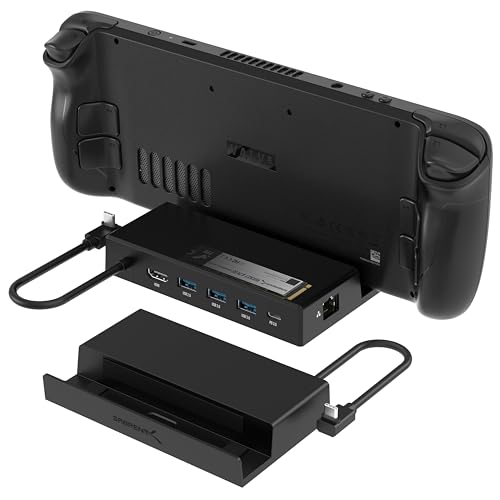 sabrent docking station steam deck 6-in-1 4K 60Hz HDMI USB-C 95W PD 3.0 hub