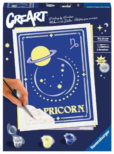 ravensburger creat mit steinbock malen nach zahlen set für erwachsene mit farben und pinsel