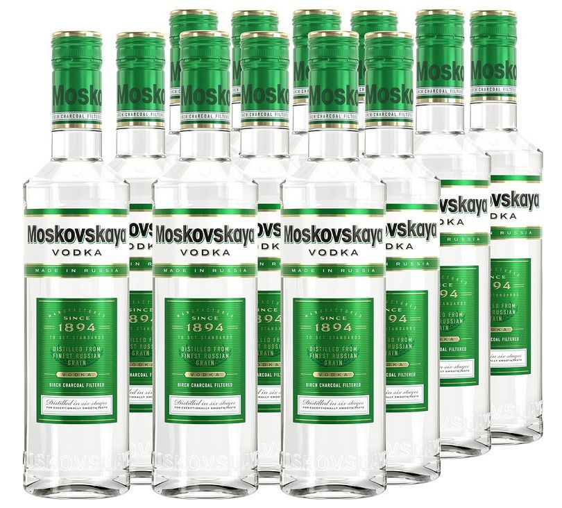 moskovskaya vodka 12x 0,5l 38% vol. für 85,49 statt 108