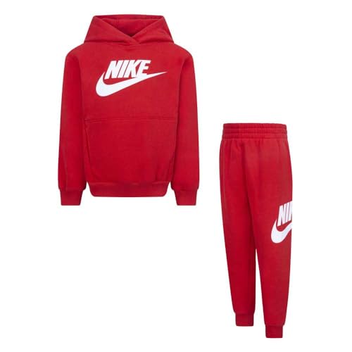 nike club fleece trainingsanzug kinder rot 5-6 jahre code 86l135-u10