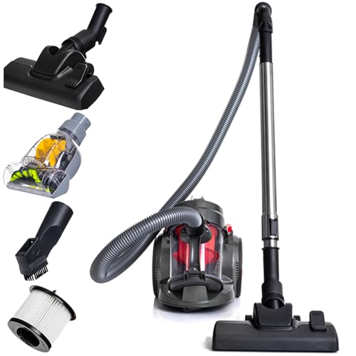 lehmann cyclone beutelloser staubsauger mit cyclone technologie, 4000 watt, hepa-filter, 1,8 l