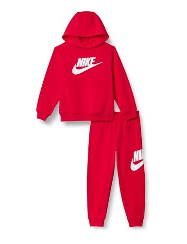 nike club fleece trainingsanzug kinder rot weiß 4-5 jahre code 86l135-u10