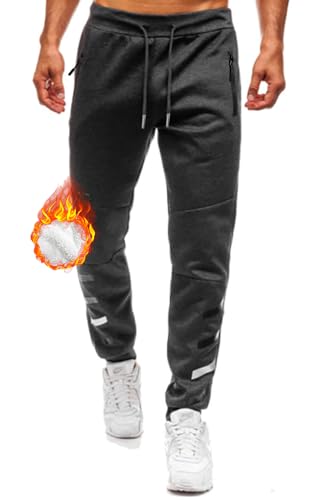 lantch jogginghose herren fleecehose trainingshose sporthose winterhose freizeithose