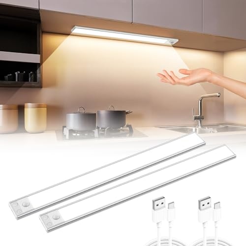 Erleuchten Sie Ihre Kche mit der COOLNIGHT LED Unterbauleuchte  90 hellen LEDs, USB-wiederaufladbar, bewegungsgesteuert und einfach zu montieren. Ideal fr dunkle Ecken!