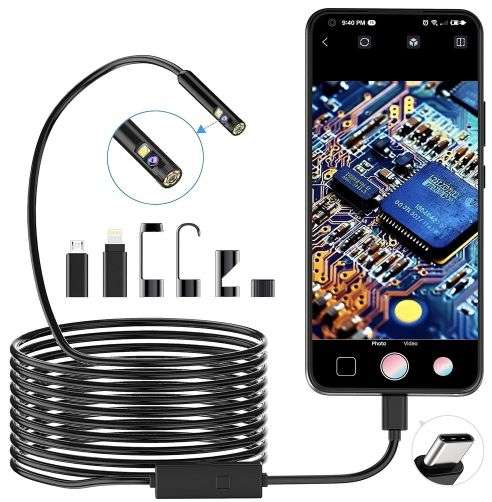 1920p Dual Linsen Endoskop mit flexiblem Hals