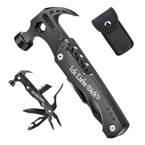 multitool hammer 12 in 1 geschenk für ehemann geburtstag, werkzeug für männer