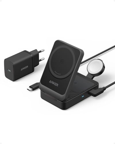 Anker MagGo Ladestation 3-in-1 MagSafe Qi2 15 W für iPhone, AirPods, Apple Watch