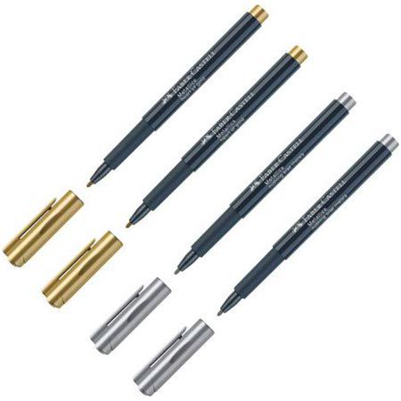 faber-castell metallics marker 4er pack mit faserspitze für 4,98