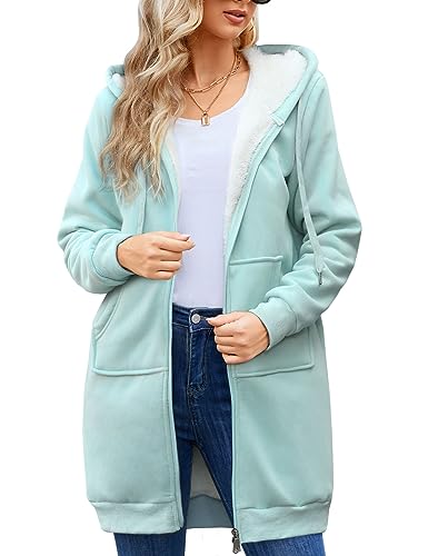 svanco damen hoodie kapuzenpullover sweatshirt fleece mit reißverschluss, langarm, 2 taschen