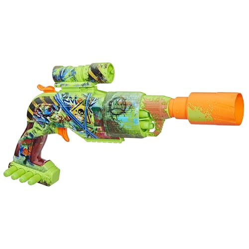 nerf zombie driller dart-blaster mit 16 nerf elite schaumstoffdarts