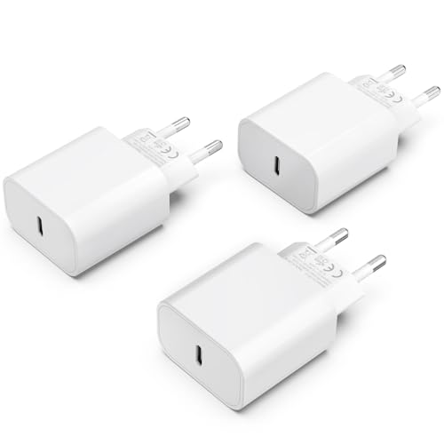 iphone 25w ladegerät 3 pack usb c schnellladegerät für iphone 16 15 14 13 12 11 se