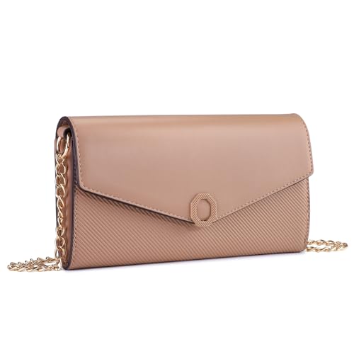 baigio kleine umhängetasche damen crossbody tasche pu-leder hellrosa mit kartenfach