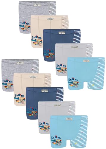jungen boxershorts baumwolle 10er pack loreza 140-146 model 7 10-11 jahre
