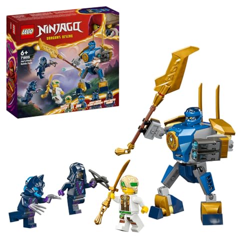 lego ninjago jay battle mech, ninja spielzeug für kinder ab 6 jahren
